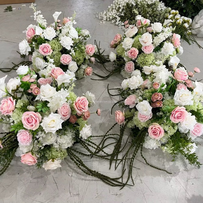 Blush and White Garden Floral Clusters