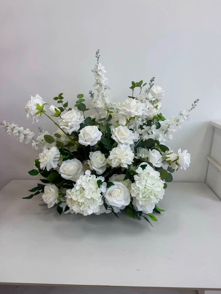 Classic White Garden Floral Arrangement