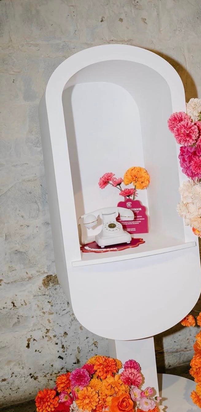 Guestbook phone booth